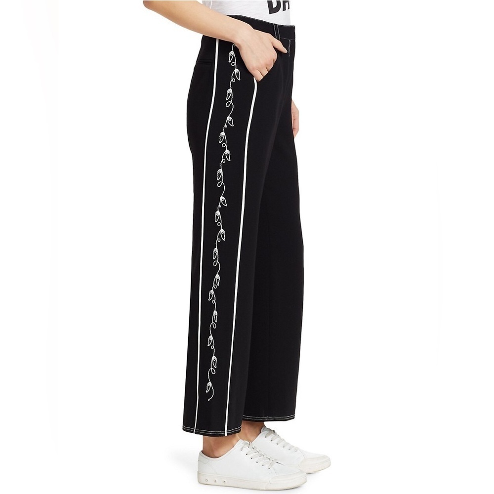 Cinq à Sept Tatum Western Embroidered Ankle Trousers